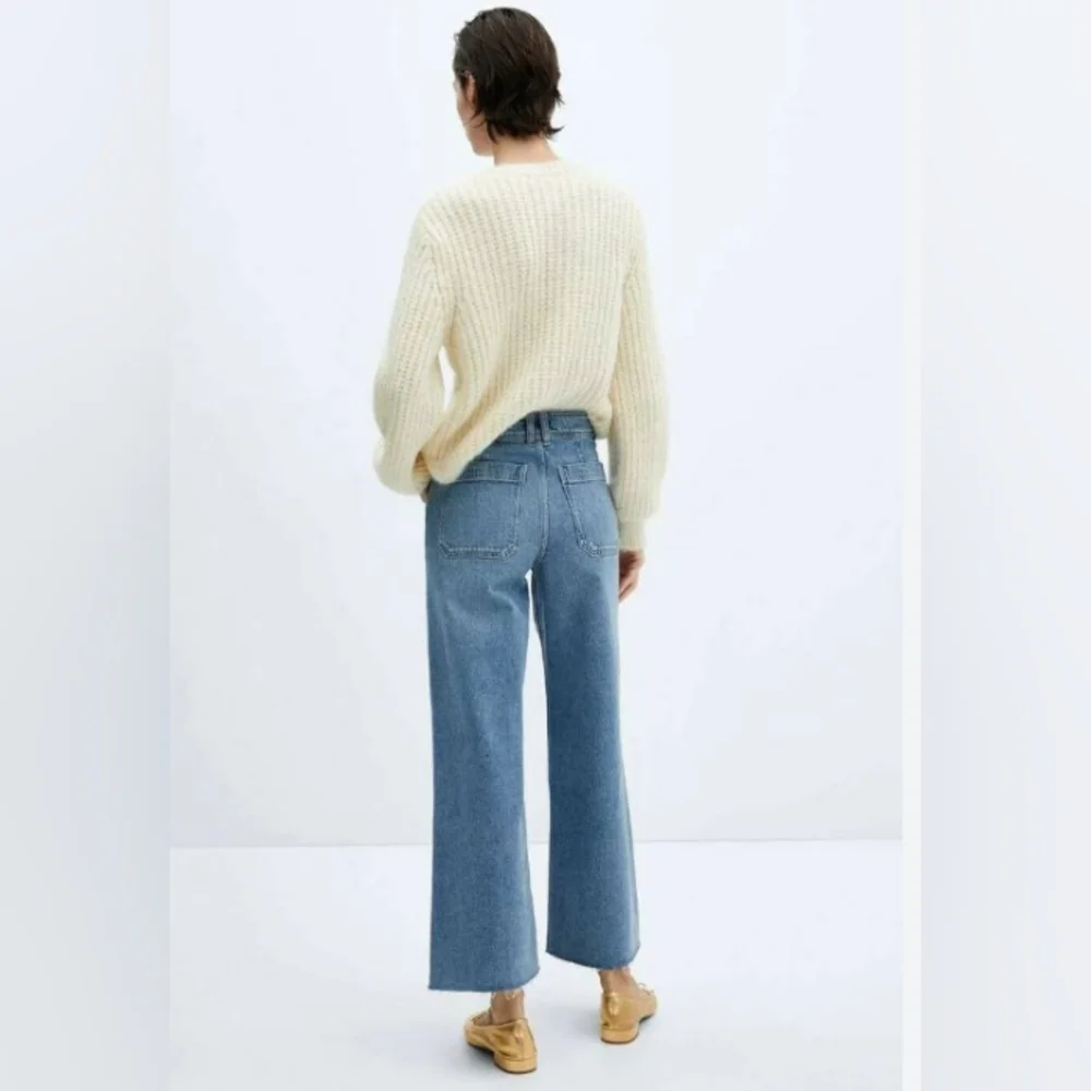 Mango Catherine Light Blue Flare Jeans Size 2 - Picture 3 of 12